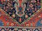 Small Antique Malayer Navy and Red Jozan Rug 144x110 5