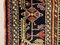 Small Antique Malayer Navy and Red Jozan Rug 144x110 7