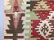 Large Vintage Turkish Shabby Kilim Runner Rug 413x127cm 9