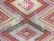 Vintage Turkish Shabby Wool Kilim Rug 147x102cm 9