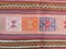 Türkischer Vintage Shebby Kilim Teppich aus Wolle 206x142cm 7