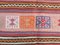 Vintage Turkish Wool Shabby Kilim Rug 206x142cm 7