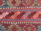 Vintage Turkish Shabby Woolen Kilim Rug 95x93cm, Image 6