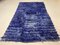 Tappeto vintage in lana blu, Turchia, 200 x 125 cm, Immagine 1