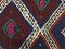 Türkischer Marokkanischer Vintage Shabby Quadratischer Kilim Teppich 165x158cm 7