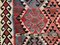 Vintage Turkish Moroccan Medium Sized Shabby Wool Kilim Rug 201x123 cm 7