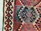 Vintage Turkish Moroccan Medium Sized Shabby Wool Kilim Rug 201x123 cm 8