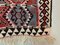 Vintage Turkish Moroccan Medium Sized Shabby Wool Kilim Rug 201x123 cm 9