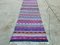 Vintage Turkish Shabby Kilim Rug Runner 340x93 cm 1