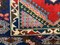 Tappeto tribale vintage colorante con superficie a forma di tacchino 195x128 cm, Turchia, Immagine 7