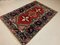 Tappeto tribale vintage colorante con superficie a forma di tacchino 195x128 cm, Turchia, Immagine 3
