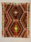 Großer Türkischer Vintage Viereckiger Kelim 190 x 155 cm Teppich aus Wolle 1