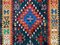 Vintage Turkish Medium Sized Shabby Kilim Rug 188x101 cm, Image 7