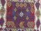 Large Vintage Turkish Moroccan Square Shabby Wool Kilim Rug 180x180cm 6