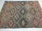 Alfombra Kilim turca vintage mediana de lana en relieve de 186x148 cm, Imagen 7