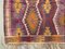 Large Vintage Turkish Shabby Wool Kilim Rug 240x173 cm 4