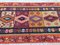 Türkischer Vintage Kelim Teppich mit Shabby Wollarien in 256x116 cm 3