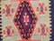 Alfombra Kilim turca vintage de lana tejida, 256x116 cm, Imagen 7