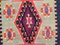 Tapis Kilim Shabby Vintage en Laine, Turquie, 256x116 cm 7