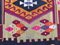 Türkischer Vintage Kelim Teppich mit Shabby Wollarien in 256x116 cm 9