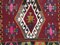 Vintage Turkish Kilim Shabby Wool Rug 256x116 cm 6
