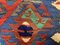 Türkischer Vintage Kelim Teppich mit Shabby-Motiven 258x134 cm 8