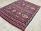 Tapis Kilim Shabby Vintage en Laine, Turquie, 210x160cm 4