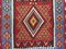 Türkischer Vintage Kilim Teppich mit Shabby Wollarien 166x93 cm 8