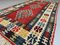 Türkischer mittlerer marokkanischer Vintage Kilim 1906 Shably Kelim 190 x 112 cm 8