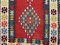 Alfombra Kilim turca vintage marroquí de lana mediana, 190 x 112 cm, Imagen 5