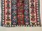 Small Vintage Turkish Square Shabby Kilim Rug 97x83 cm, Image 6