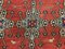 Grand Tapis Kilim Vintage en Laine Rouge et Noire 375x214 cm 2