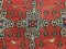 Tappeto Kilim grande vintage in lana rossa e nera, Turchia, 375x214 cm, Immagine 2