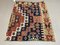 Small Vintage Turkish Square Shabby Kilim 95x85 cm 4