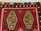 Grand Tapis Kilim Vintage Rouge et Noir, Turquie 6