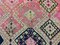 Large Vintage Turkish Pink and Black Kilim Runner Rug 453x130 cm 6