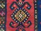 Large Vintage Turkish Red and Navy Wool Kilim Runner Rug 264x110 cm 7