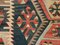 Grand Tapis Kilim Runner Vintage en Laine Rouge, Turquie, 250x101 cm 5