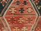 Grand Tapis Kilim Runner Vintage en Laine Rouge, Turquie, 250x101 cm 4