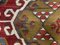 Small Vintage Turkish Shabby Kilim Rug 149x72 cm 7