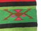 Large Turkish Moroccan Green Wool Shabby Kilim Rug 294x116 cm, Image 7