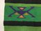 Grand Tapis Kilim Shabby en Laine Verte, Maroc 294x116 cm 6