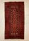 Vintage Middle Eastern Red and Black Tribal Rug 202x110 cm, 1