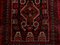 Vintage Middle Eastern Red and Black Tribal Rug 202x110 cm, 5