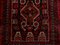 Vintage Middle Eastern Red and Black Tribal Rug 202x110 cm,, Immagine 5