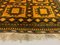 Vintage Afghan Gold and Black Wool Tribal Rug 200 x 151 cm 5