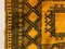 Vintage Afghan Gold and Black Wool Tribal Rug 200 x 151 cm 7