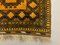 Vintage Afghan Gold and Black Wool Tribal Rug 200 x 151 cm 4