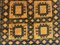 Vintage Afghan Gold and Black Wool Tribal Rug 200 x 151 cm 6