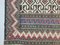 Großer kaukasischer marokkanischer Vintage Kilim Teppich mit schäbiger Wolle 230 x 166 cm 6